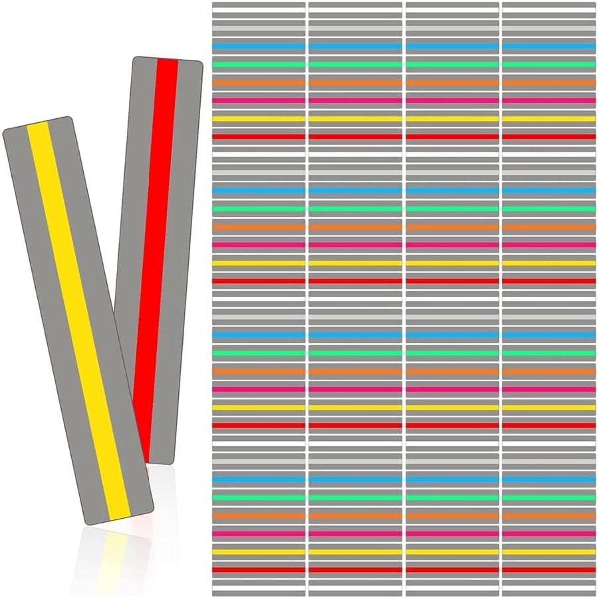 Geleide Leesstrips - Markeringsstrepen Overlay - Beginnende Lezers Helpen - Focus Versterkend - 100 Stuks - Translucent