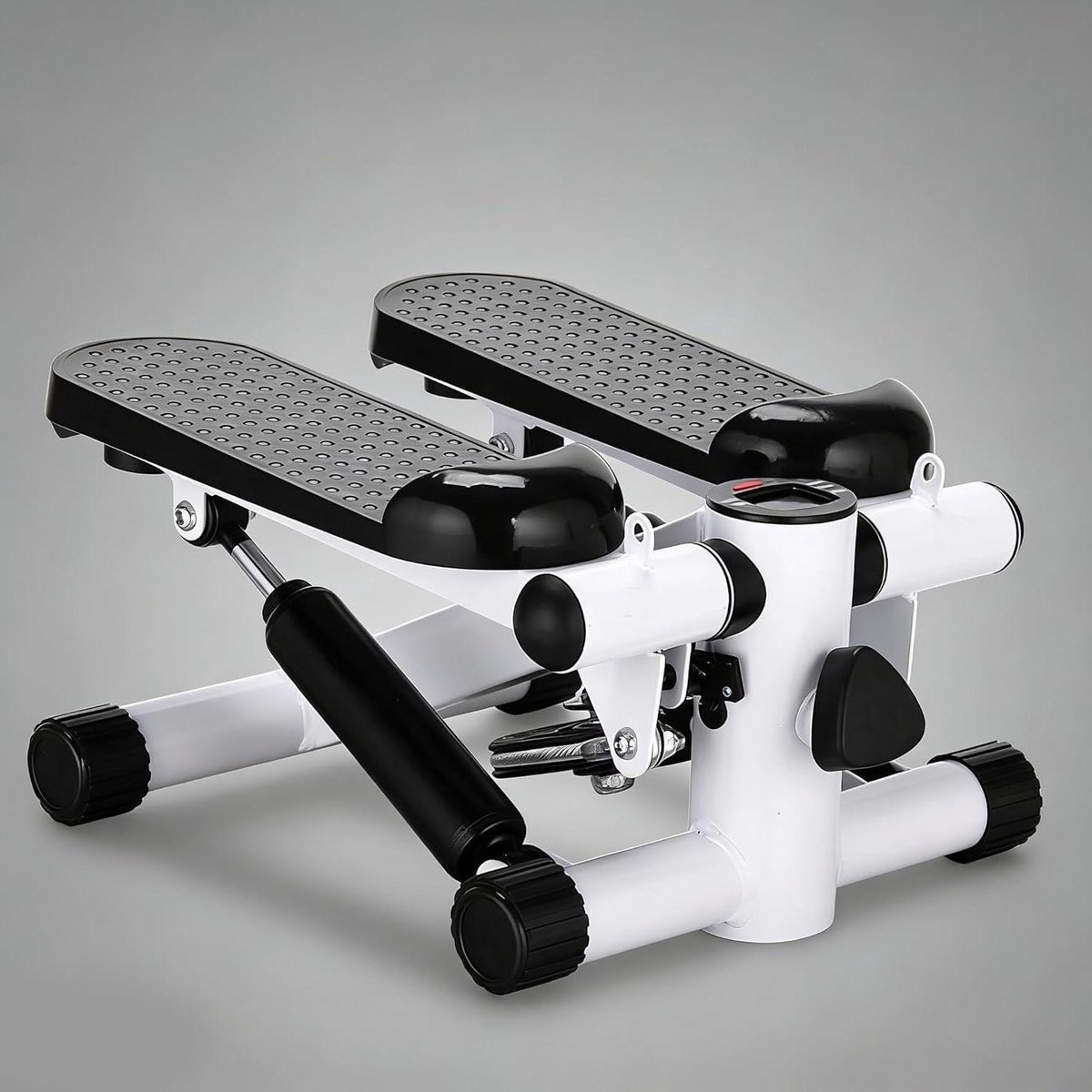 Mini Stepper - Compacte Trainer - Thuistraining Benen - LCD Trainingscomputer - 130 kg Belastbaar - Zwart