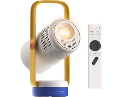 Beamer 1080P Draagbaar - Mini Projector met Accu, Google TV, Autofocus en Bluetooth Speaker