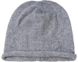 styleBREAKER Unisex Oversized Knitted Beanie Hat with Roll Brim, Warm Knitted Winter Hat Plain, Loose Fit 04024207