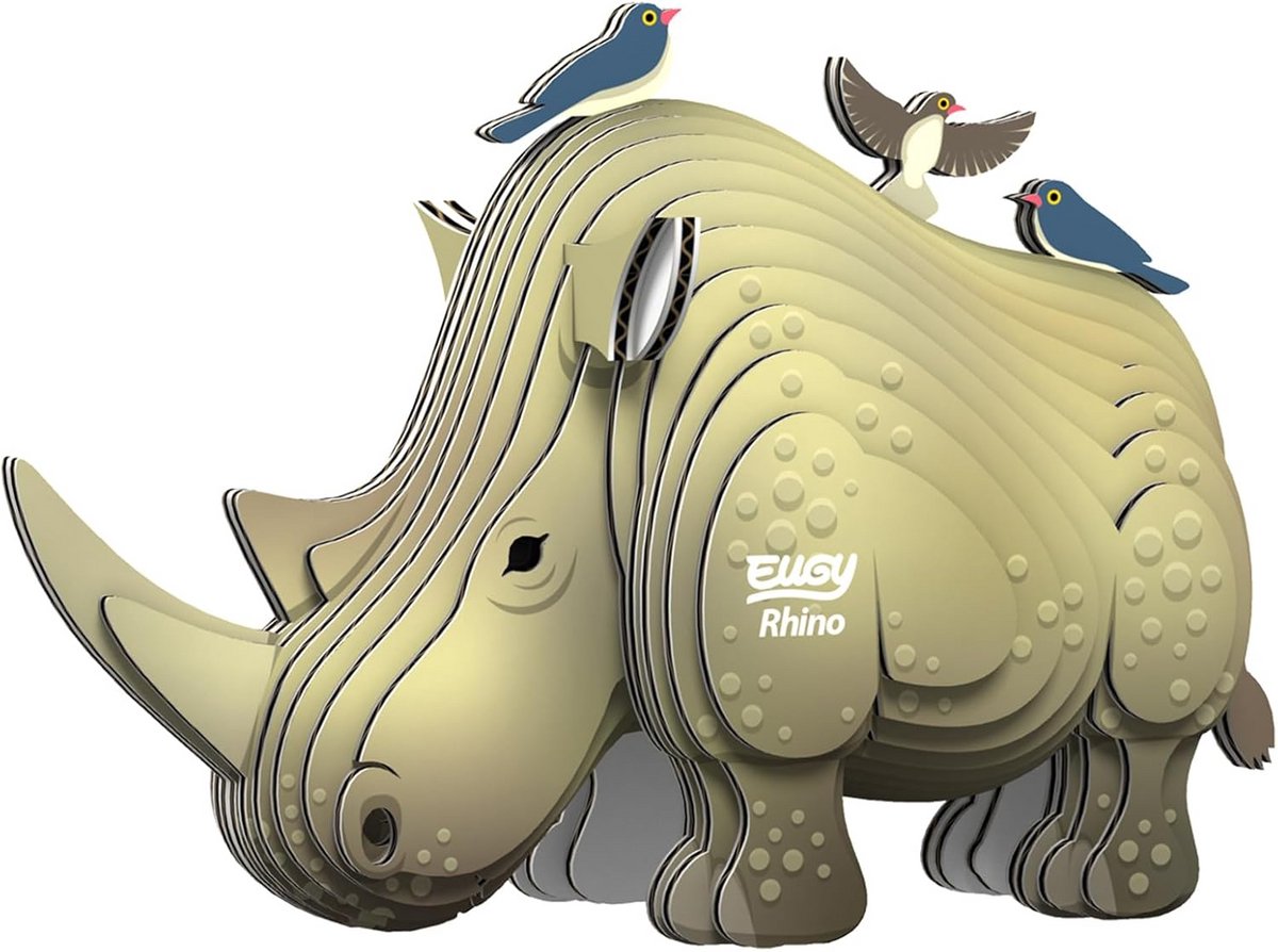 EUGY 076 Rhinoceros Eco-Friendly 3D Puzzle