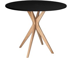 JUBI round dining table 70 cm black
