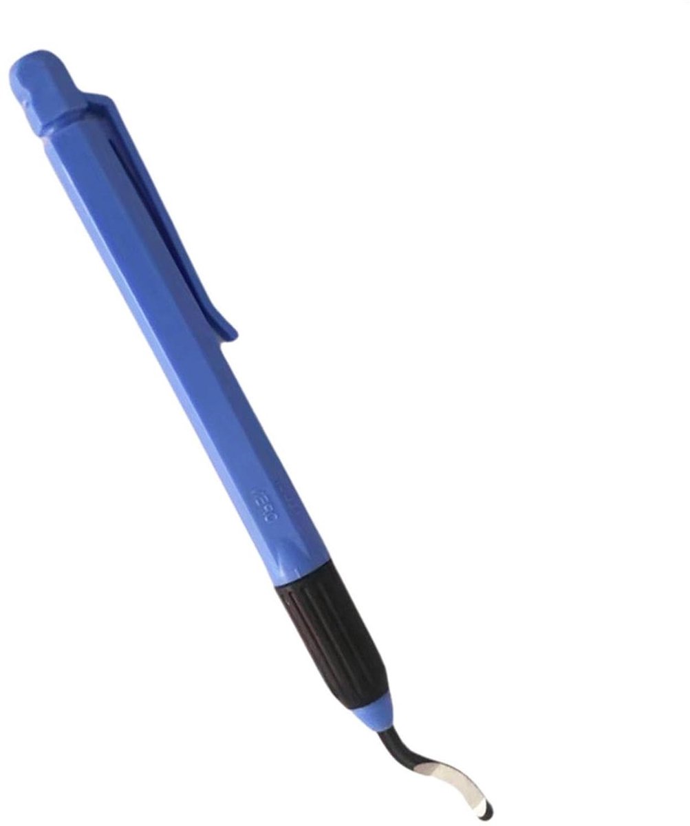 Ontbraamgereedschap Metaal - Randverwijderaar - Precisie Bewerking - Duurzaam ABS Metaal - 12 cm - Grijs