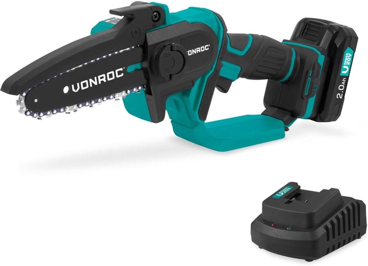 Mini Kettingzaag - Snoei Zaag - Takken Snoeien - Lichtgewicht Ontwerp - 15 cm - Turquoise