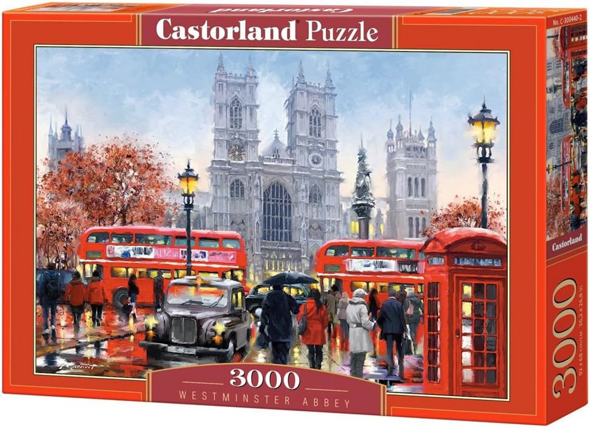 Panoramische Legpuzzel Westminster Abbey 3000 Stukjes - Uitdagende Wanddecoratie