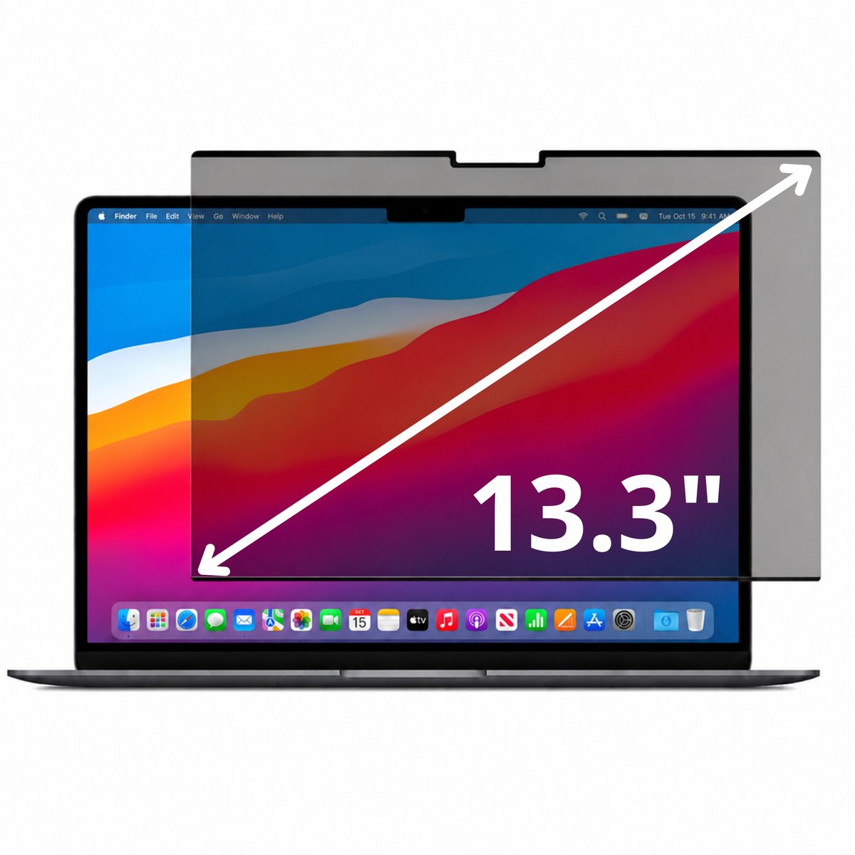 Mastersøn Macbook Pro & Air 13.3 inch Privacy Scherm - Screenprotector - Filter - 13 inch