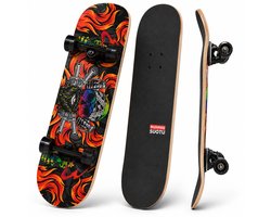 Suotu Skateboard 80x20 cm - ABEC-9 lagers - 95A PU wielen