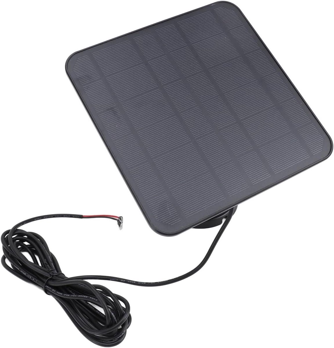 Zonnepaneel Oplader - Externe Batterij Lader - Camera Energie - Weerbestendig Ontwerp - 3.5M Kabel - Zwart