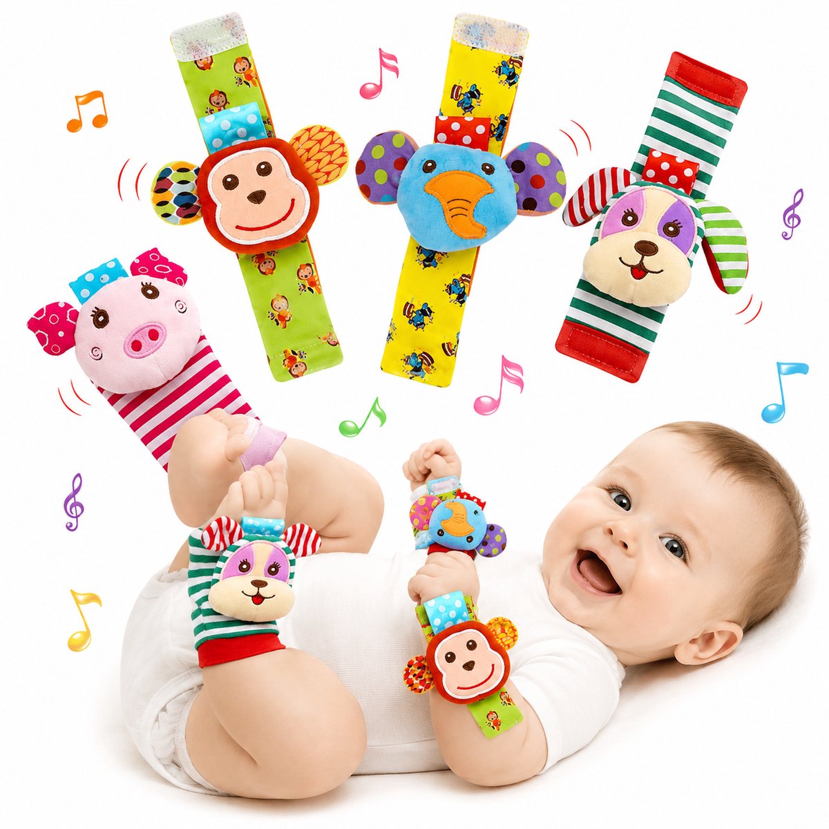 BOTC Babysokken - Beestenbende - Antislip - 0-6 maanden - Babysokjes - Baby Slofjes - Kraamcadeau - Baby Cadeau