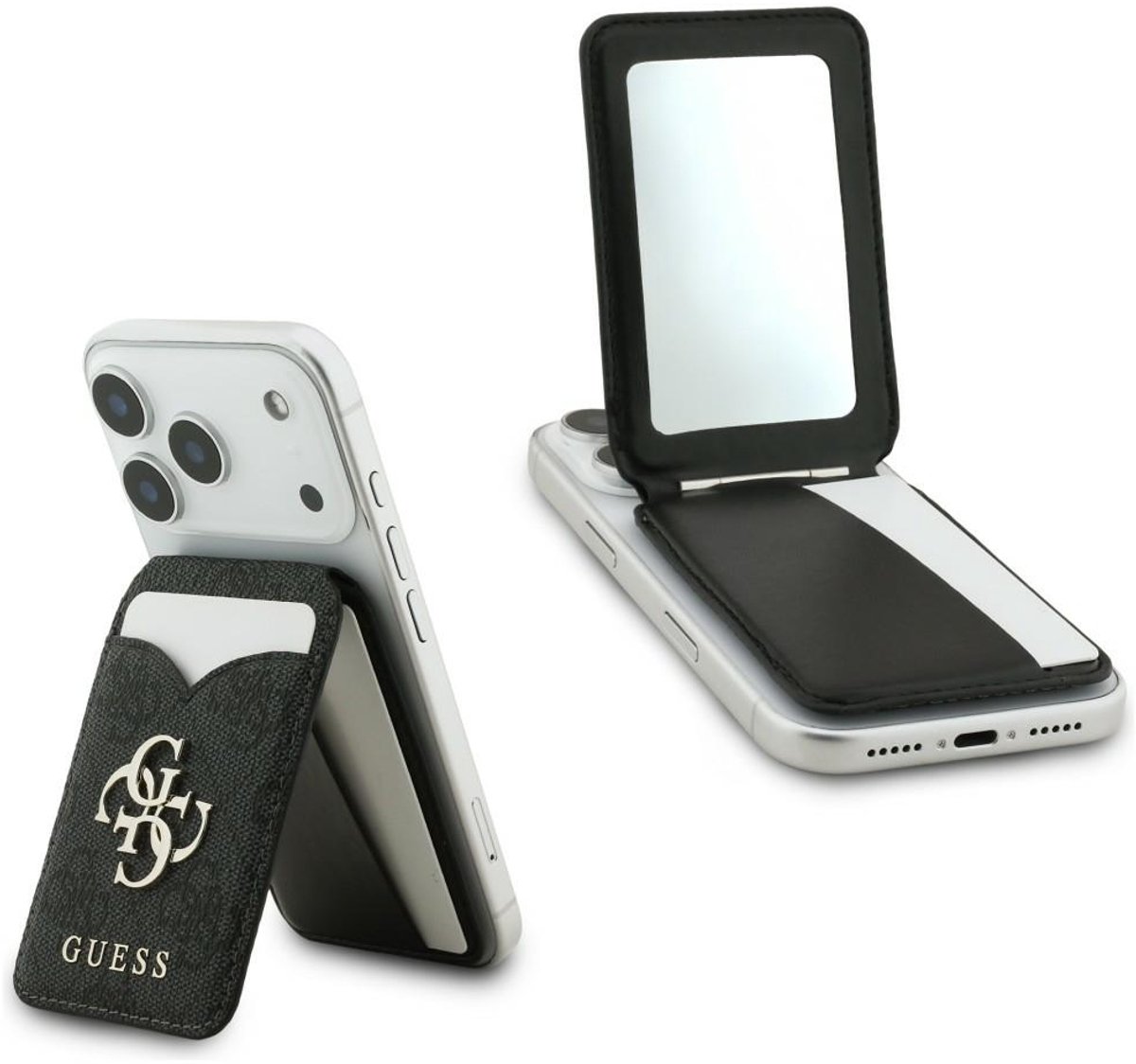 Guess 4G Stand & Mirror Wallet Voor Samsung Galaxy Met Standaard En Magsafe-Functie