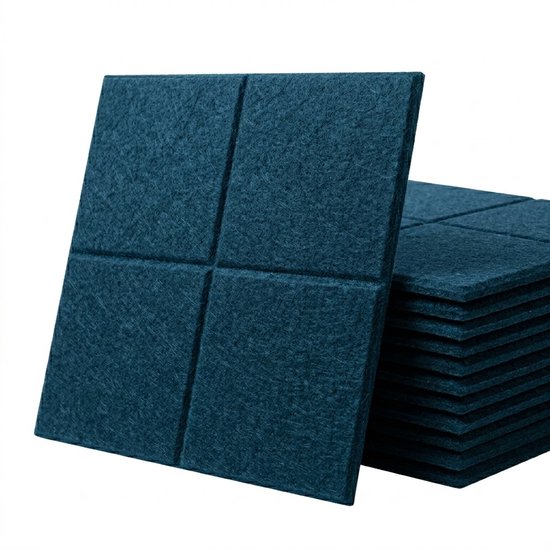 Akoestische Panelen - Kwadrant - 5 stuks - Wandpanelen - Geluidsisolatie - Vilt - Prikbord - Wanddecoratie