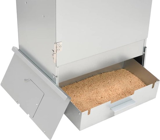 vidaXL BBQ-rookoven met tafel gegalvaniseerd staal van VidaXL — afbeelding 4