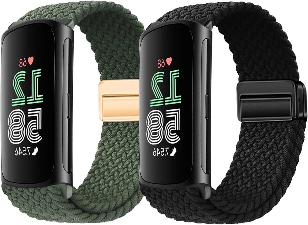 Magnetische Horlogeband - Verstelbare Band - Smartwatch Gebruik - Sterke Magneetsluiting - 19 x 6 x 0.9 cm - Zwart