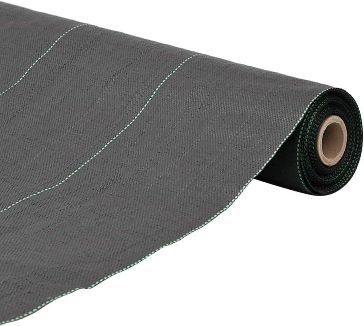 Onkruidmembraan - Mulchdoek Bodembedekker - Onkruid Bestrijden - Waterdoorlatend UV-gestabiliseerd - 0.5 x 150 m - Zwart
