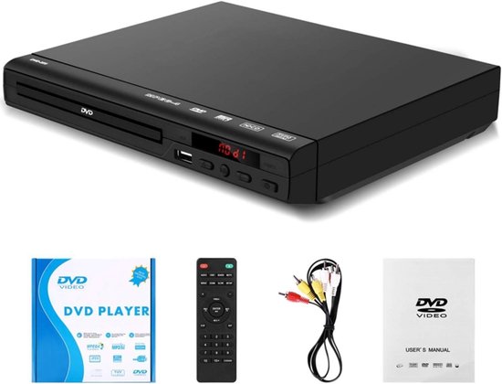 Dvd-speler - Cd-speler - Films Kijken - Multiregio Compatibel - Compact Formaat - Zwart — afbeelding 4