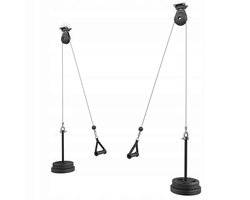 Marbo Sport – Plafondrek voor krachttraining – MH-W107 2.0 – Fitness kabelsysteem – Cable Pulley voor rug en armen – Thuisgym en Home Gym en krachttraining – Max. 120 kg – Zwart