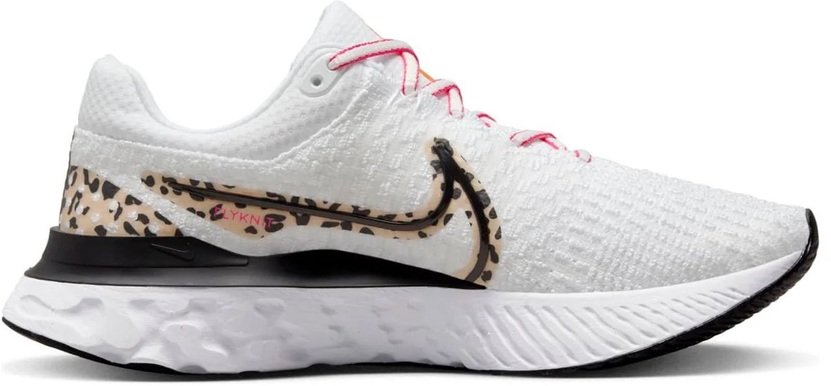 Running Nike React Infinity Run Flyknit 3 “Leopard” Wit