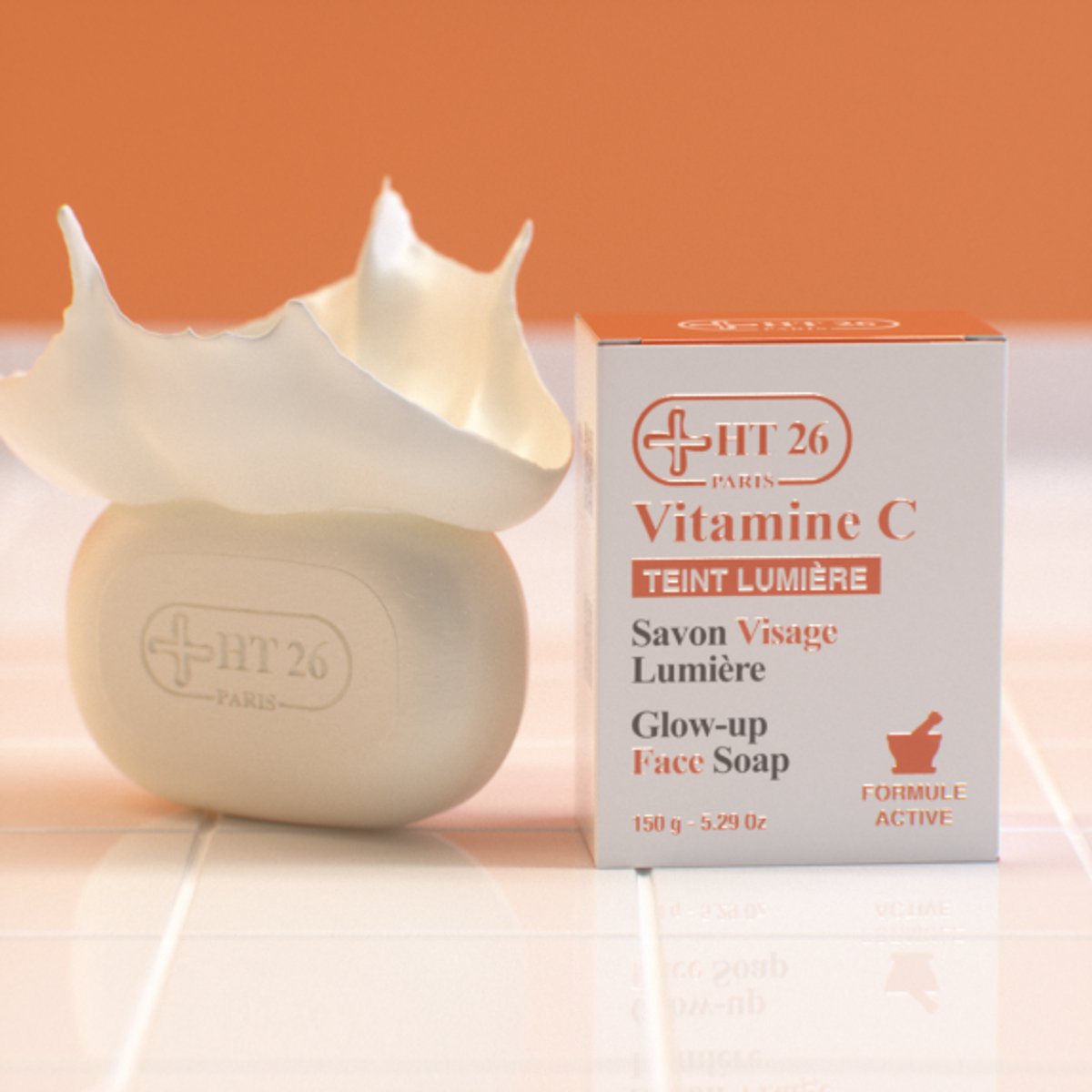 HT26 Paris Vitamin C Glow-Up Face Soap - 150gr