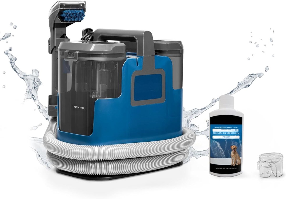 DYNA® Vlekkenreiniger - Vlekkenreinigers - Tapijtreiniger Machine - Vlekkenreiniger Bank - Blauw - 34cm x 23cm x 36cm