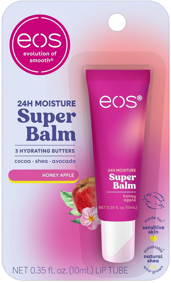 eos Super Balm Lip Treatment Honing Appel – 24H hydratatie – 10 g