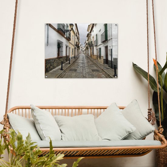 Affiche de jardin Les rues de Malaga sur la péninsule ibérique 80x60 cm - Toile de jardin / Toile d'extérieur / Peintures d'extérieur (décoration de jardin)