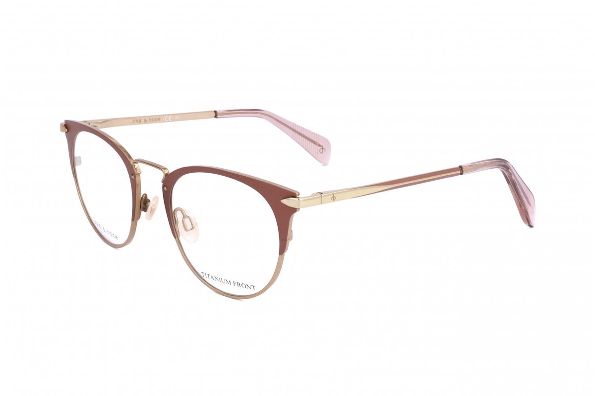Rag & Bone RNB3016 Semimatte red gold 49/21/145 WOMAN Brilmonturen