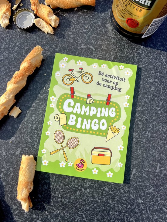 Camping Bingo - Spelletje voor Volwassenen - Grappig Kaartspel - Zomeractiviteit - Cadeau voor Vrienden / Vakantie / Camping van Merkloos — afbeelding 3