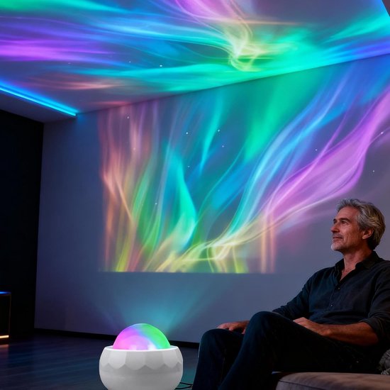 Sterren Projector - Galaxy Lamp Nachtlampje - Sfeer Creëren - Zachte Helderheid Oogvriendelijk - 10 x 10 x 10 cm van Merkloos — afbeelding 5