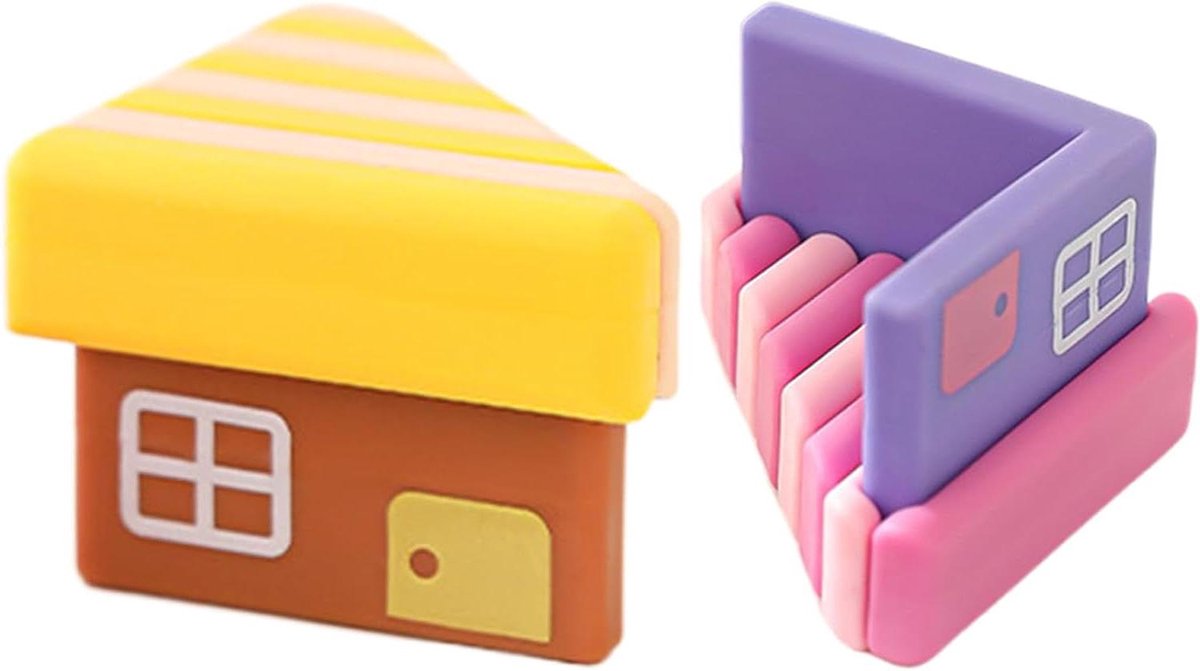 Hoekbeschermers Baby - Meubelbeschermers Kinderen - Babyveiligheid Huis - Zachte Schokdemping - 2 stuks - Geel