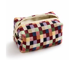 Creative Retro Multi-Color Pillow Make-Up Tas– Women's Travel Essentials - Reistas