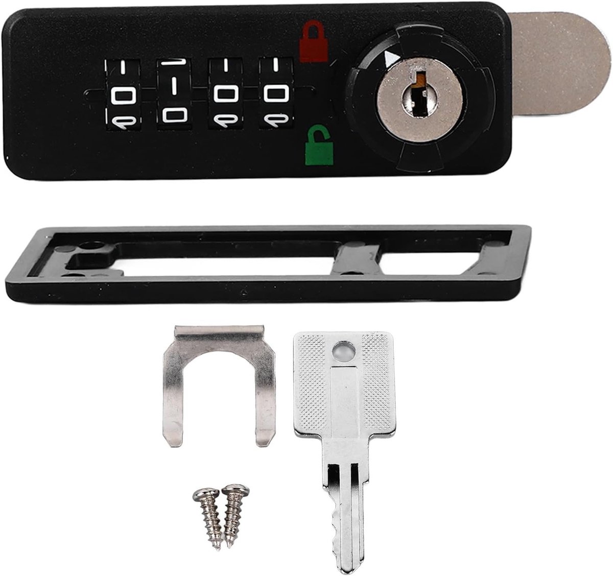 Veiligheidsslot voor Kasten, 4-cijferig Mechanisch Combinatieslot, Digitale Code Automatische Vergrendeling voor Laden en Deuren