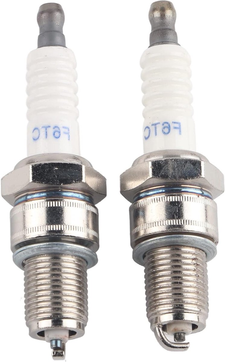 2 Stuks Bougies, Aluminium Vervangingen F6RTC voor MTD 951-10292 en 751-10292, Geschikt voor Grasmaaier en Tuinmachines