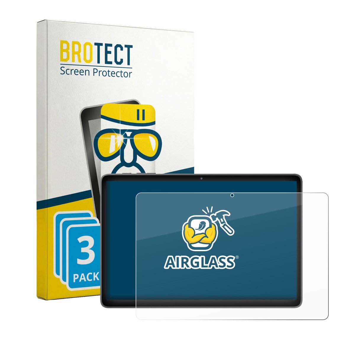 Screenprotector 3 Stuks voor Mentume K80 10.1" Beschermglas transparant