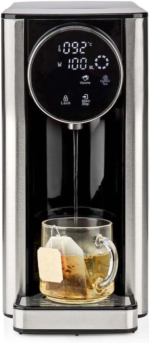 Nexvo® Heetwaterdispenser - Waterdispenser - Zwart/Zilver - 26cm x 15cm x 30cm