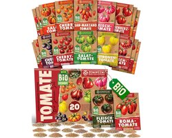 Biologische Tomatenzaden Set – 20 Stuks – Groentezaden voor Tuin, Balkon & Moestuinbak – Eenvoudig Zelf Tomaten Kweken