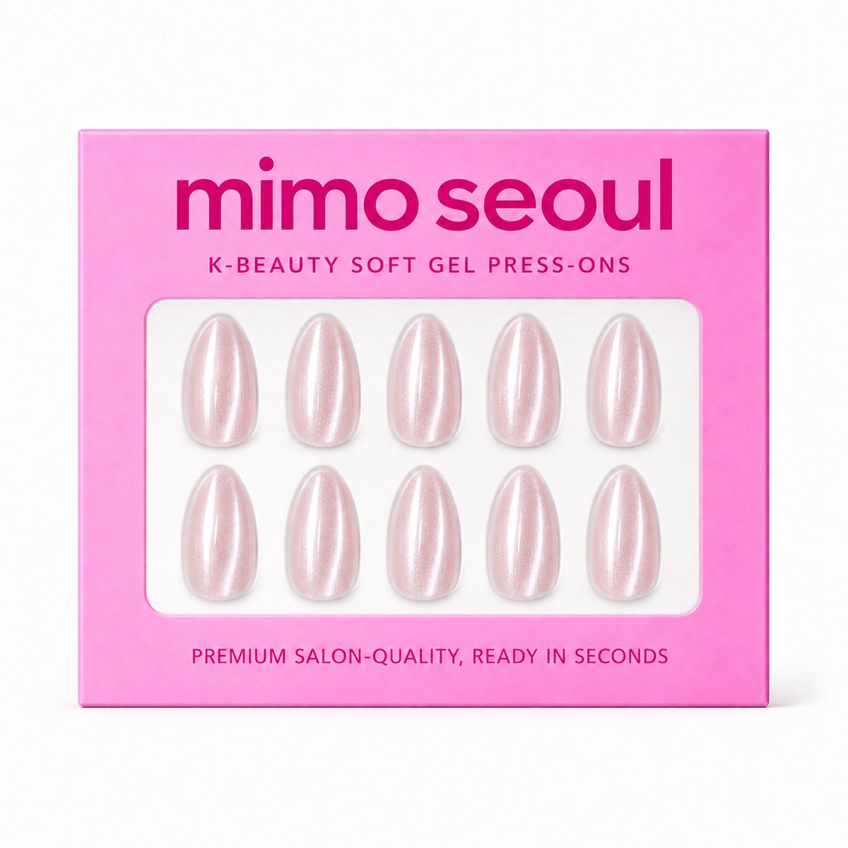 Mimo Seoul Soft Gel Press On Nails Plaknagels Nepnagels - Cat Eye Nagels - Short Almond 30 stuks - Herbruikbaar 14 Dagen