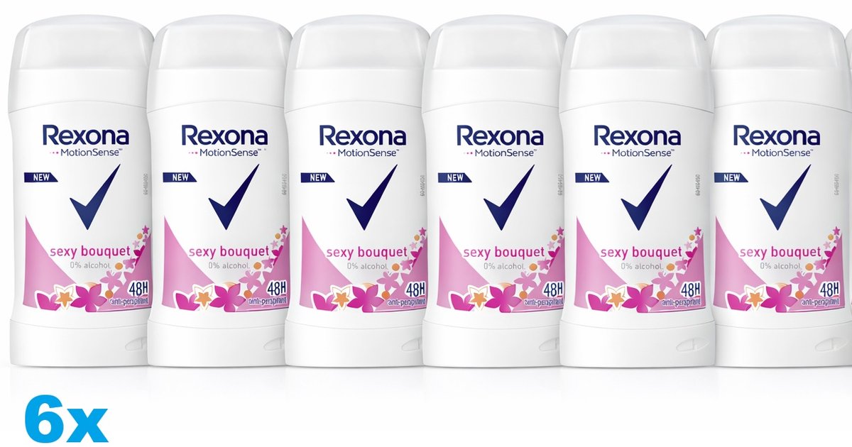 Rexona Motion Sense Sexy Bouquet Stick - 6 x 40g