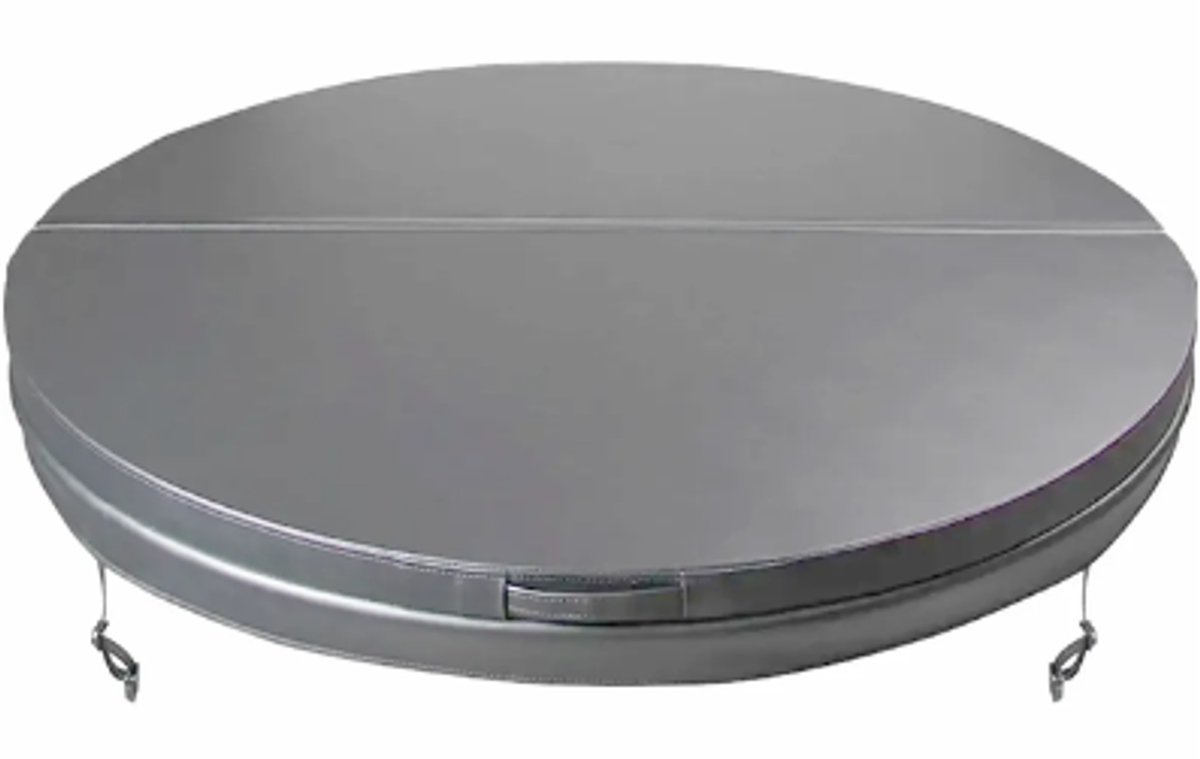 W'eau Luxe Thermische Spa Cover – Rond Ø 225 cm – Hoge Isolatie Jacuzzi Cover – Universeel Grijs