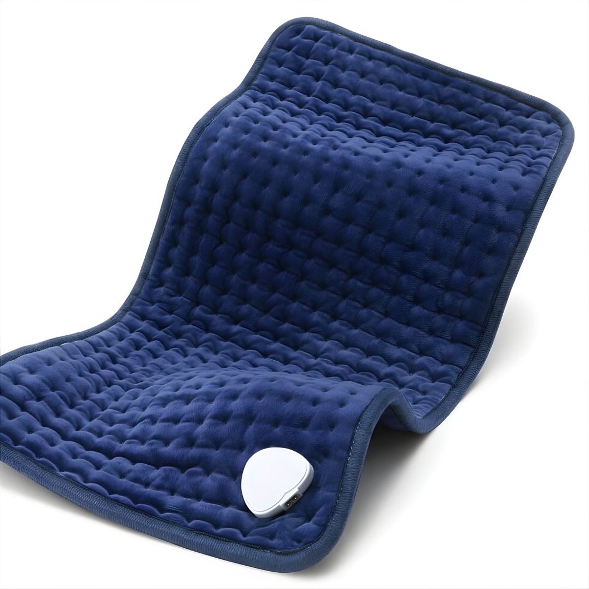 KAD® Warmtekussen - Elektrisch Warmtekussen - Voedingskussen voor Rug & Nek - Blauw - 31cm x 10cm x 10cm
