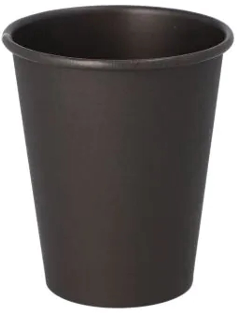 Kartonnen Koffiebeker 8oz 240 ml zwart - 100 Stuks - wegwerp papieren bekers - drinkbekers