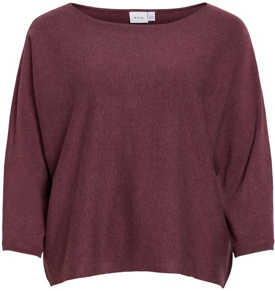 Vila Malu Boatneck Knit Trui Paars XS Vrouw