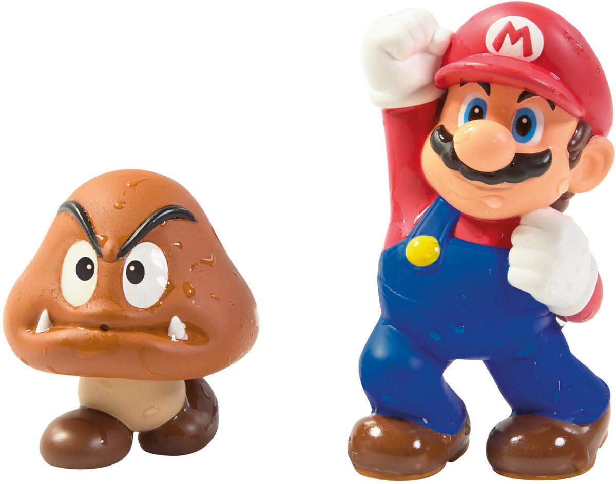 My Mario - Waterspuiters: Mario & Goomba - Badspeelgoed