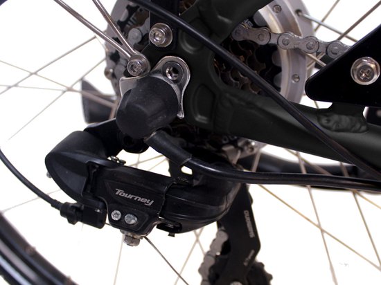 Degreaser dames ebike 50 cm 10.4 Ah 7sp zwart van Merkloos — afbeelding 3