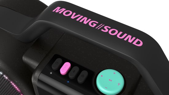 PHILIPS Moving Sound The Roller TAMS60B/00 - Draagbare speaker, 60W RMS, Bluetooth 5.5., Auracast, USB, 24 uur afspeeltijd, IP67 waterdichtheid, kan als powerbank gebruikt worden - Zwart van Philips — afbeelding 4