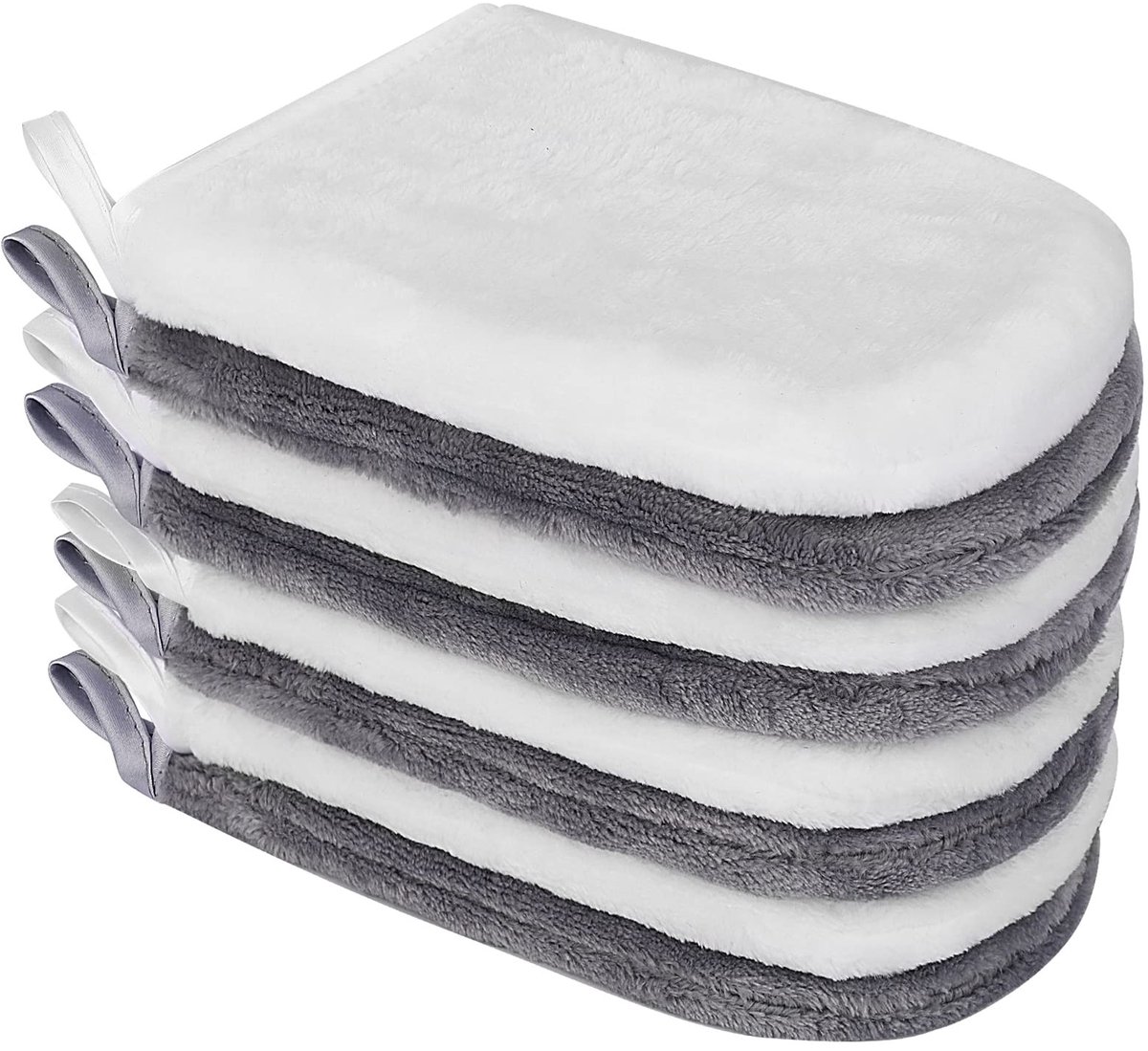 Dailygoods - Set van 8 Microvezel Washandjes, Zacht en Herbruikbaar voor Make-up Verwijdering