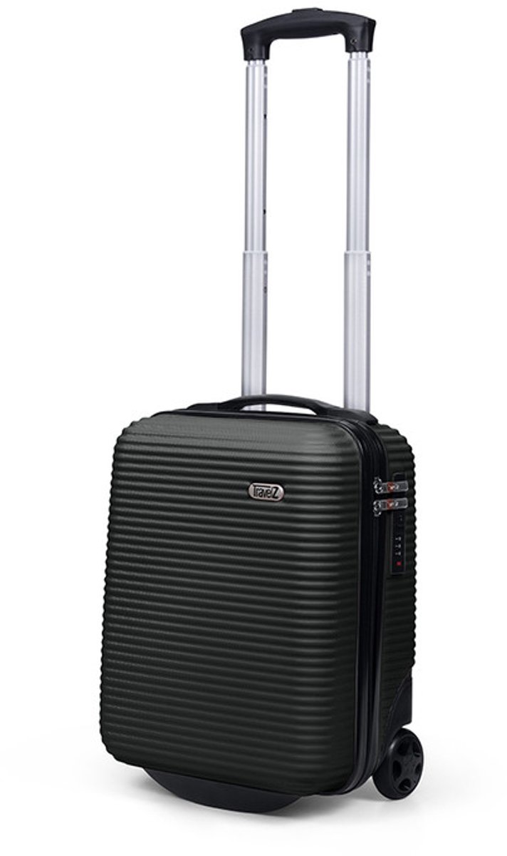 TravelZ Horizon Underseat Koffer 40cm - Lichtgewicht handbagage 20 liter met 2 wielen - Zwart