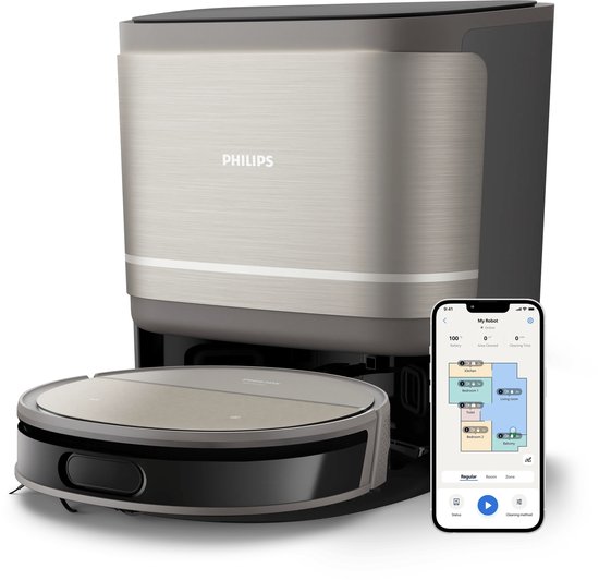 Robotstofzuiger met alles-in-één dockingstation - PHILIPS - Robotstofzuiger - €614,05