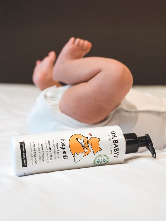 Oh, baby! biologische body en face milk - 250 ml - vegan van Naïf — afbeelding 4