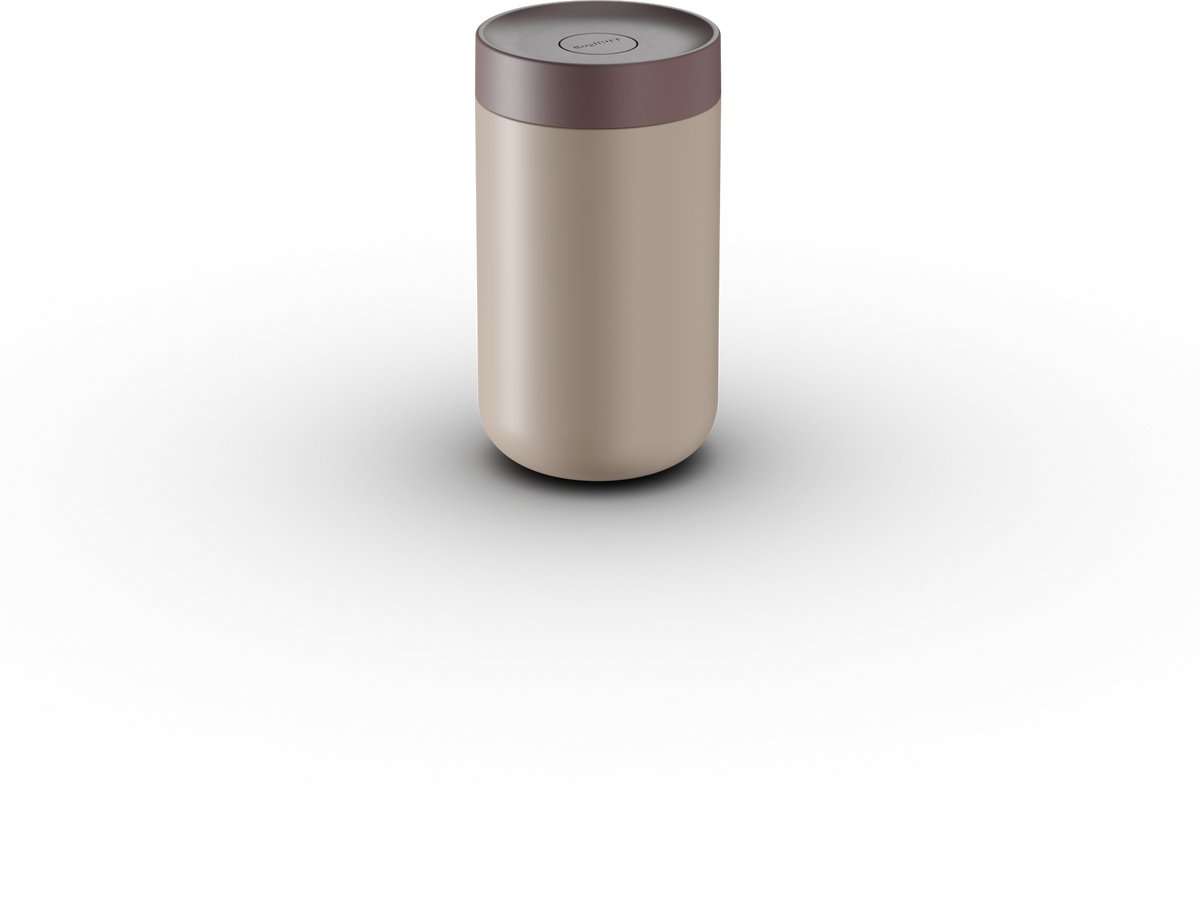 BergHOFF Home Nommie – Thermos Lunchbox - Food Jar 0.75L – Lekvrije Yoghurtbeker To Go – Isoleerbeker voor Soep - Dubbelwandige Isolatie - RVS Thermische Voedselcontainer – Houdt 6u Warm/Koud – Beige