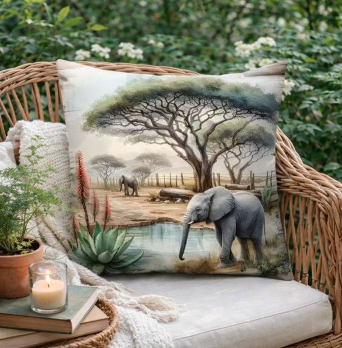 Safari Harmony Collection Kussenhoes - 45x45 cm